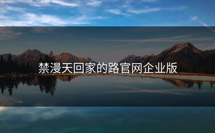 禁漫天回家的路官网企业版